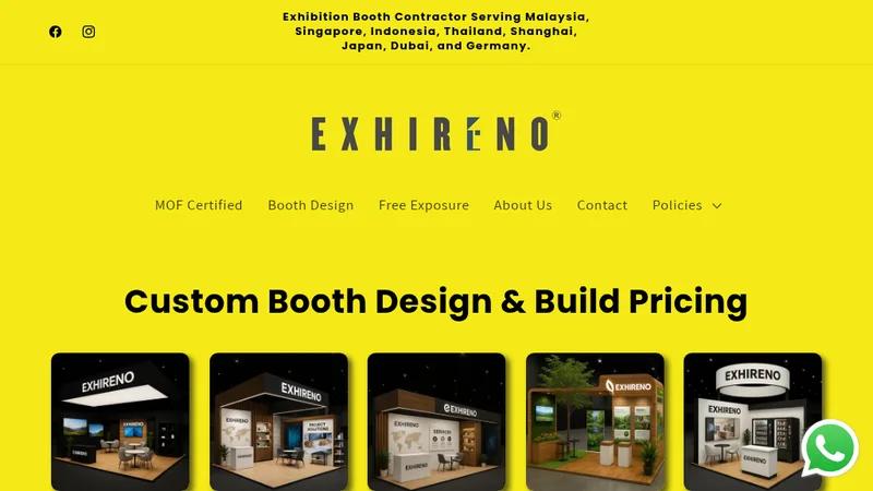 Custom expo booth contractor | Exhireno