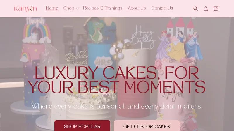BakedByKanyeen – Luxury Custom Cake Store | Shopify Birthday & Wedding