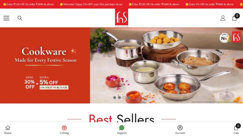 FNS (Flatware & Serveware) – Best Cutlery Set Brands in India