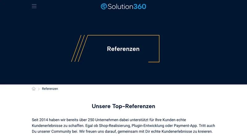 Referenzen von Solution360