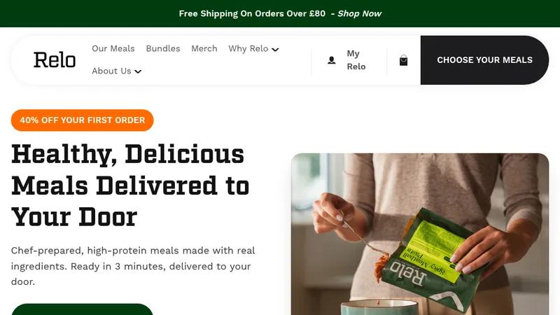Relo - Performance Meals Shopify Implementation