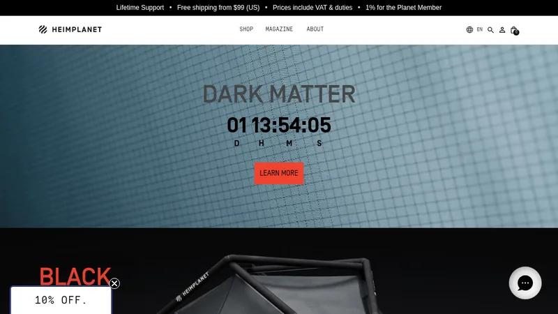 Heimplanet (Outdoor-Zelte & D2C) · Custom Shopify Theme