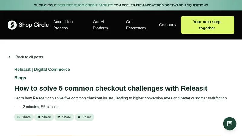 How to solve 5 common checkout challenges with Releasit