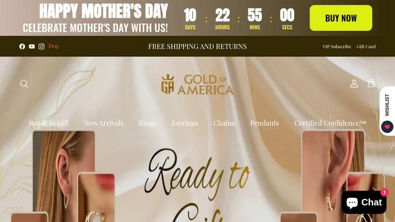 Gold of America-Providing confidence and excitement about any jewelry