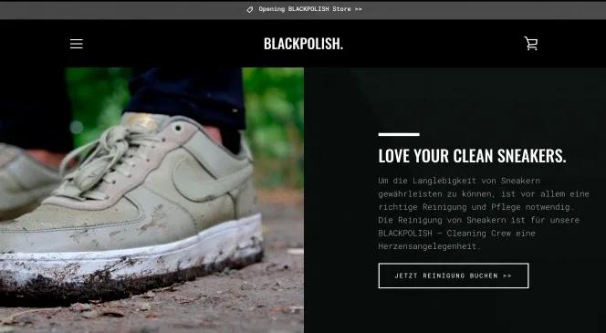 Shopify Store - Blackpolish Sneaker Laundry