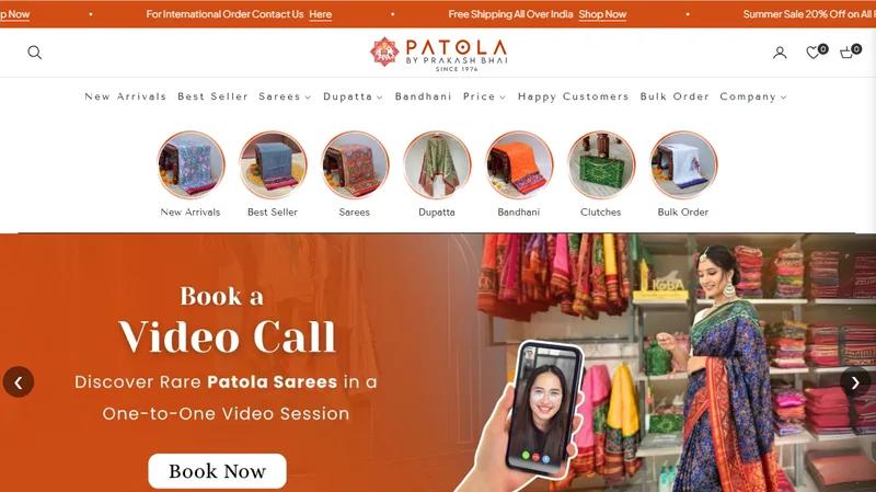 Patola By Prakash Bhai | Original Patola Sarees from Rajkot