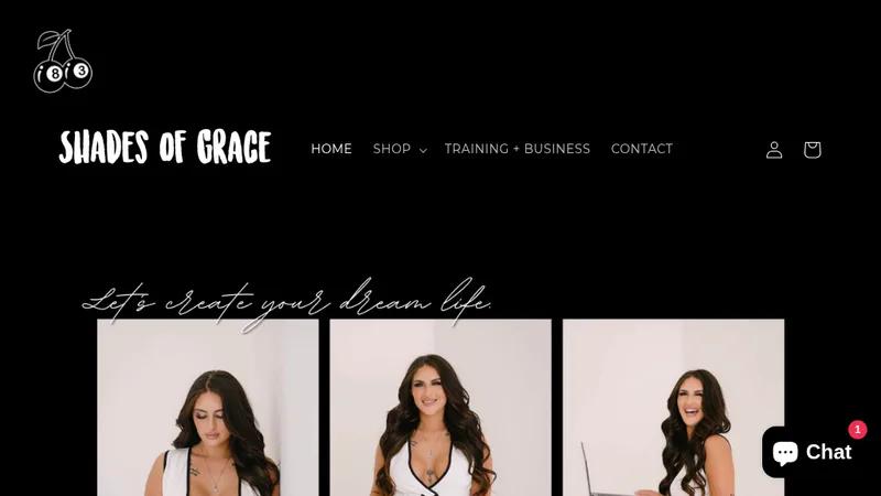 Shades of Grace - Boutique, Digital Downloads & Mobile App Design