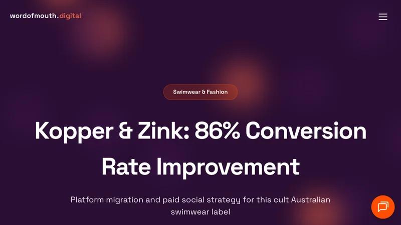 Kopper & Zink: 86% Conversion Rate Improvement