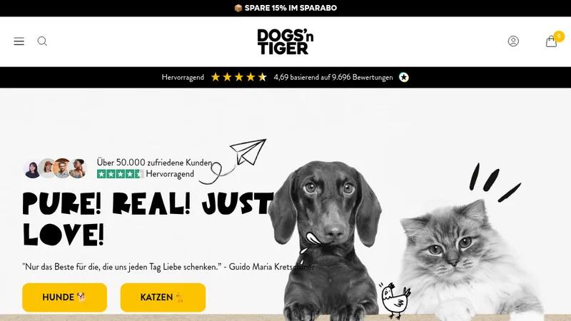 Shopify Erstellung Dogs 'n Tiger (Shopify Plus)