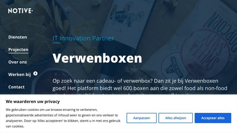 Verwenboxen | Geautomatiseerd voorraadbeheer via nieuwe webshop