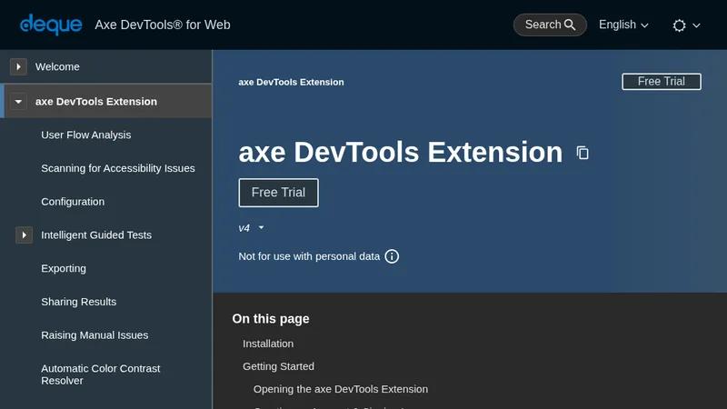 Free accessibility checker and demo