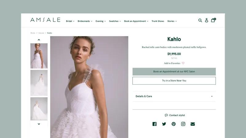 Amsale: Luxury Magento to Shopify Plus Migration