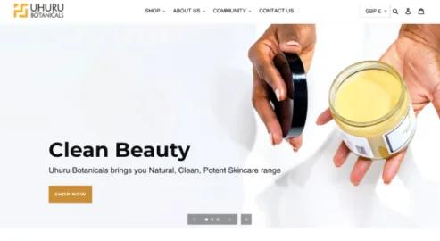Uhuru Botanicals - Award-winning DTC skin care brand