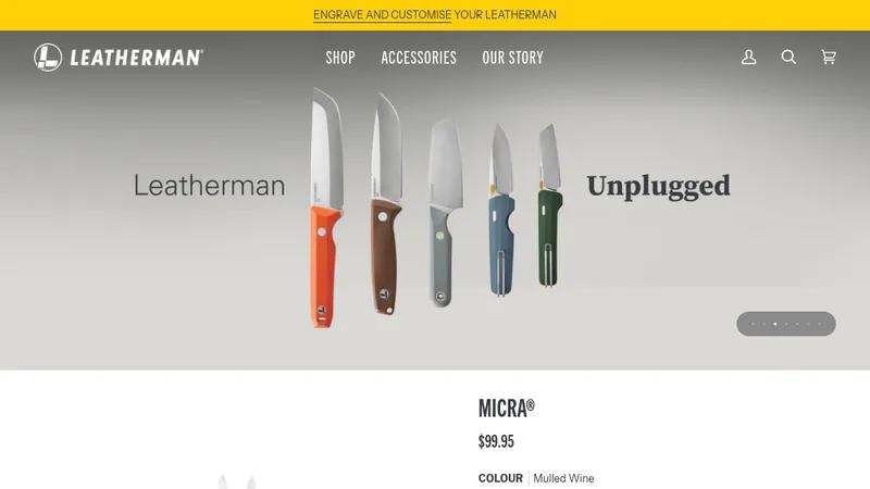 Leatherman Australia Shopify Website Redesign
