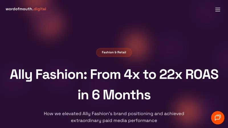 Ally Fashion: From 4x to 22x ROAS in 6 Months