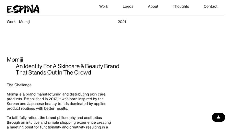 Momiji An identity for a skincare & beauty brand