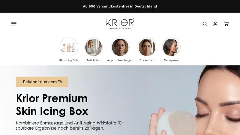 KRIOR - Facelift für den Online Shop