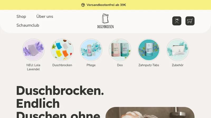 Duschbrocken Relaunch