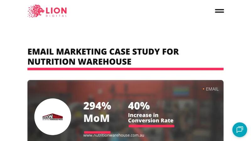 Nutrition Warehouse - 294% MoM Klaviyo Revenue Growth