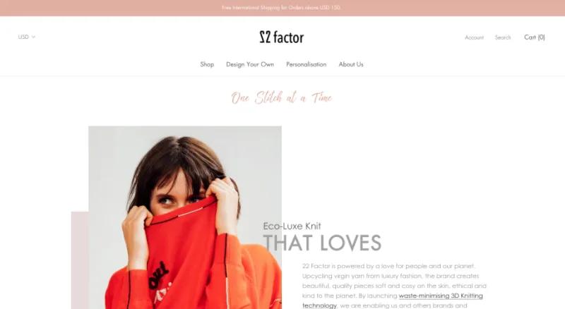 Sustainable Fashion Business - Website design and development