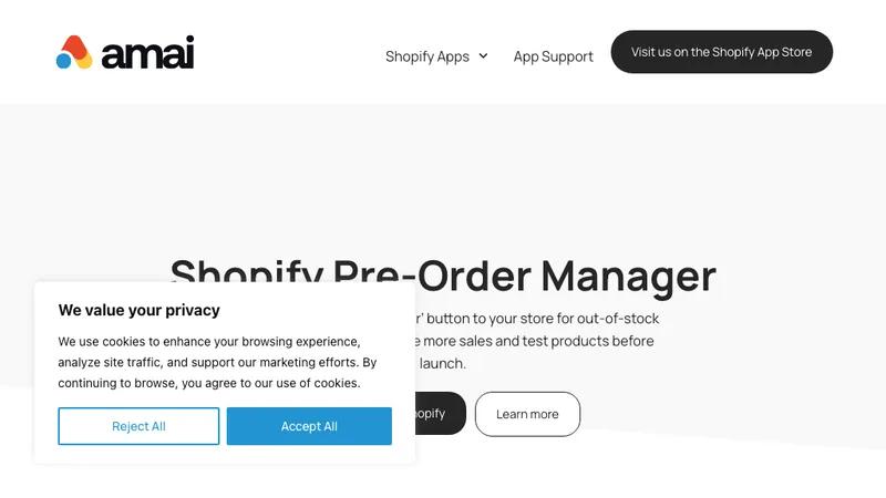 Amai Pre-Order Manager