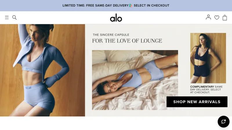 Shopify Trendy Fashion Aloyoga Websites By Grizify