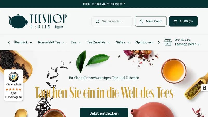 Migration von ePages & Individualisierung Shopify – teeshop-berlin.de