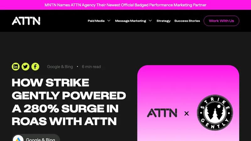 How Strike Gently Powered a 280% Surge in ROAS with ATTN