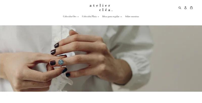 Diseño y creación web para la marca Atelier Clea