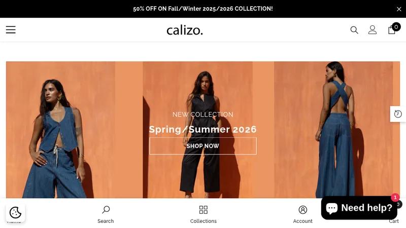 Calizo — Brand Repositioning & Shopify Redesign