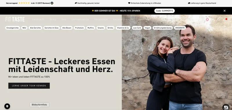 Shop-Relaunch für FITTASTE