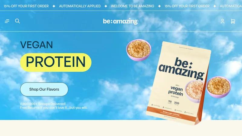Be Amazing – Full Rebrand & Shopify Build