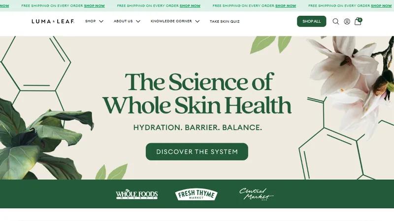 Luma & Leaf - Natural, Hydrating Skincare Powered by Plants