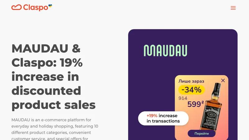 19% increase in discounted product sales for MAUDAU