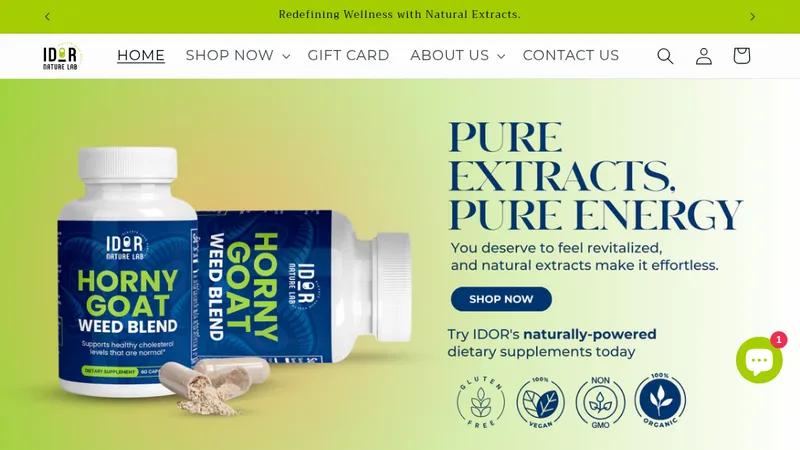IdorNatureLab - Private Label Dropship Supplement Brand