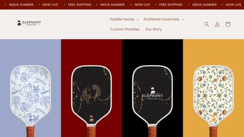 Brand-Forward Shopify Store — Elephant Racquet Club
