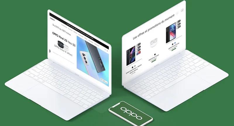 OPPO UX Design + Maquettes + Création du Eshop from scratch
