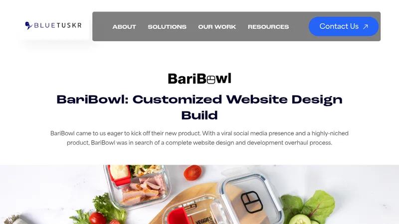 BariBowl: Customized Website Design Build