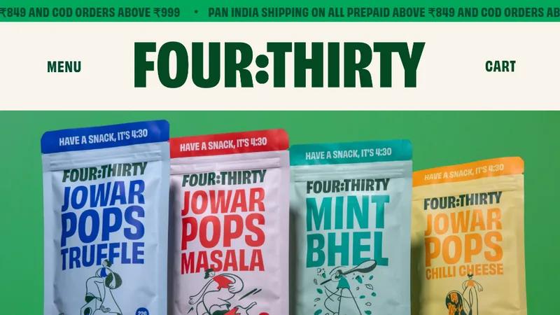 Healthy Snacking Brand - Four Thirty