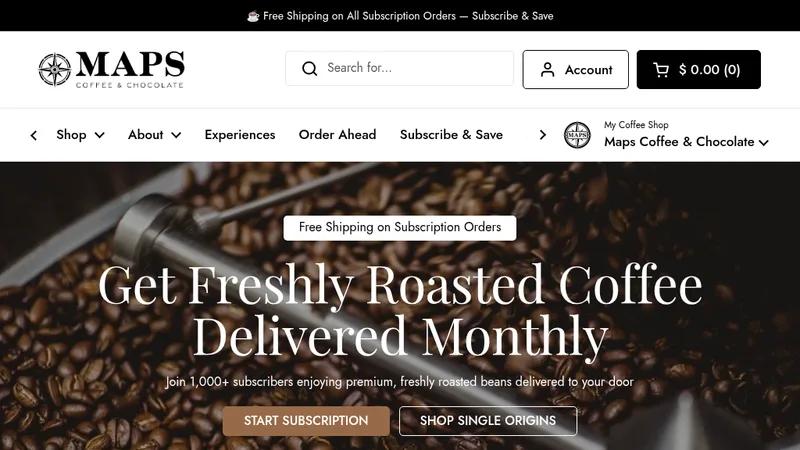 Shopify Website Design & Development for Local Coffee Shop