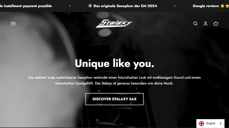 Stalaxy-Sax.com One Product Shopify Store