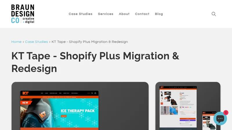 KT Tape - Magento to Shopify Plus Migration with 2023 Brand Redesign