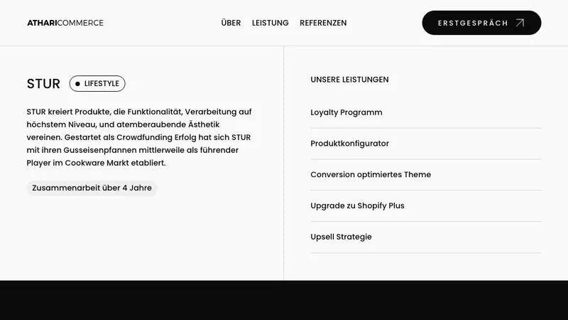 STUR: Loyalty, Upsell & Skalierung mit Shopify Plus