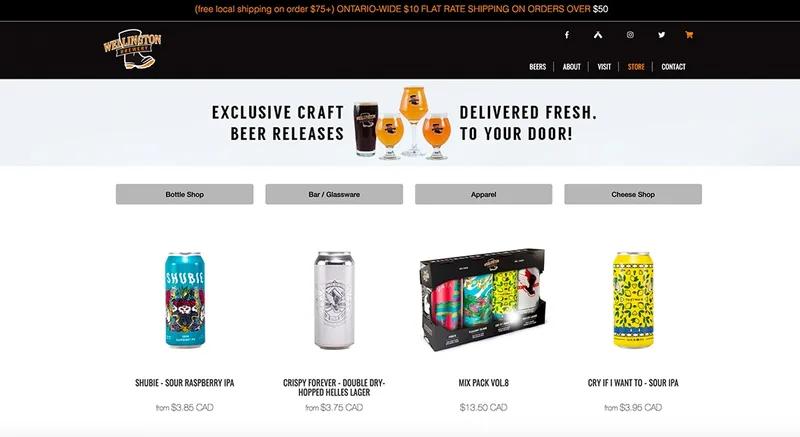 Wellington Brewery Online Store