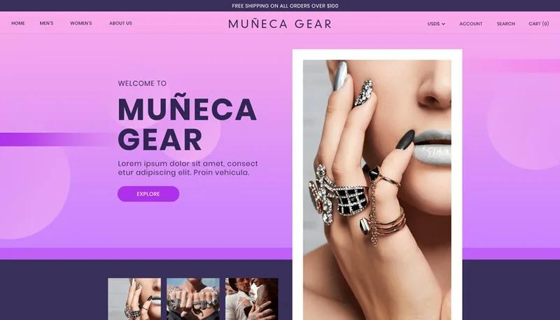 Custom Shopify store design