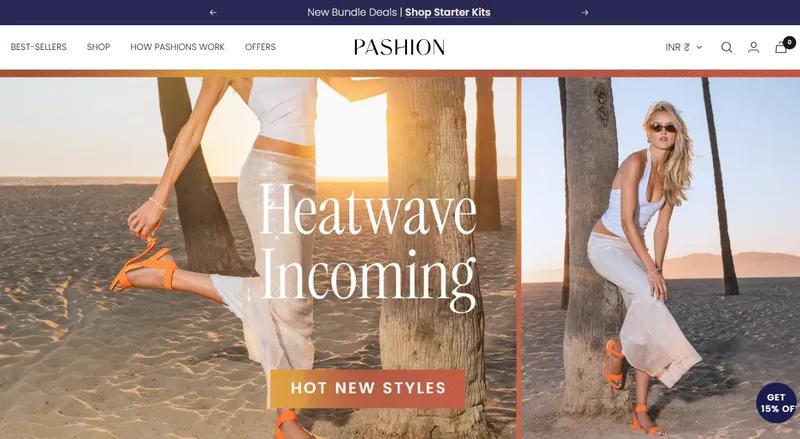 Pashion Footwear - Shopify Website Development