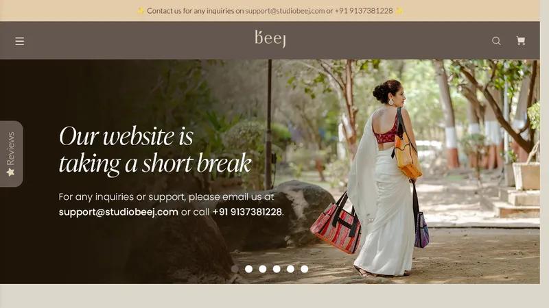 "Eco Chic: Studio Beej's Shopify"