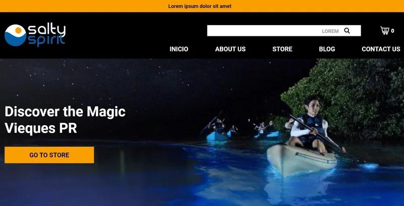 A complete store redesign with a custom theme development