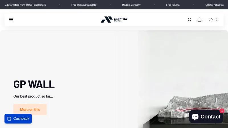 AP10 Studios - Shoperstellung