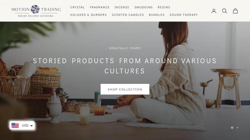 Motion Trading: Minimalist Shopify Store for Wellness Products